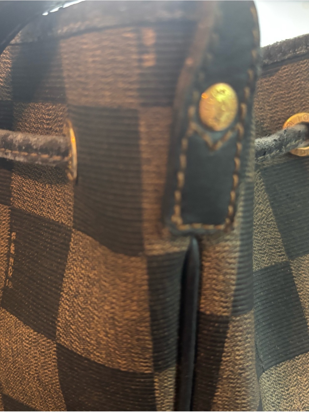 RARE Archival Vintage 80s Fendi Check Bucket Bag Authentic Pequin Scacchi Print! - Picture 7 of 14